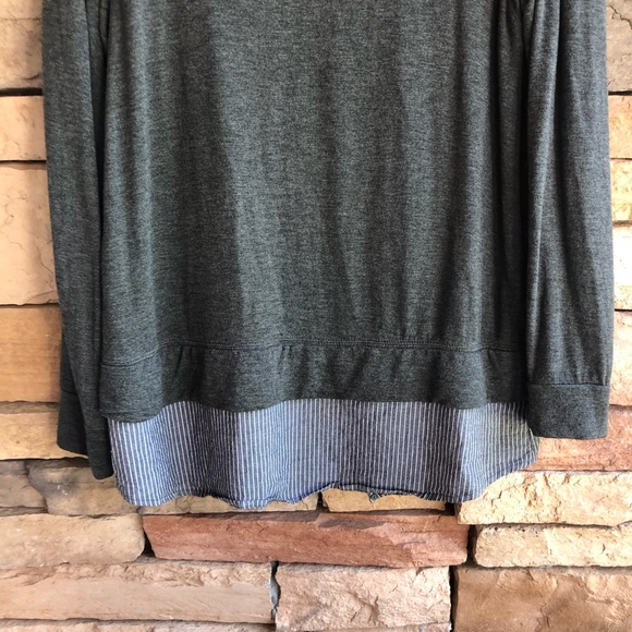 Bobeau Dark Grey Sweatshirt Top Large - Picture 5 of 10